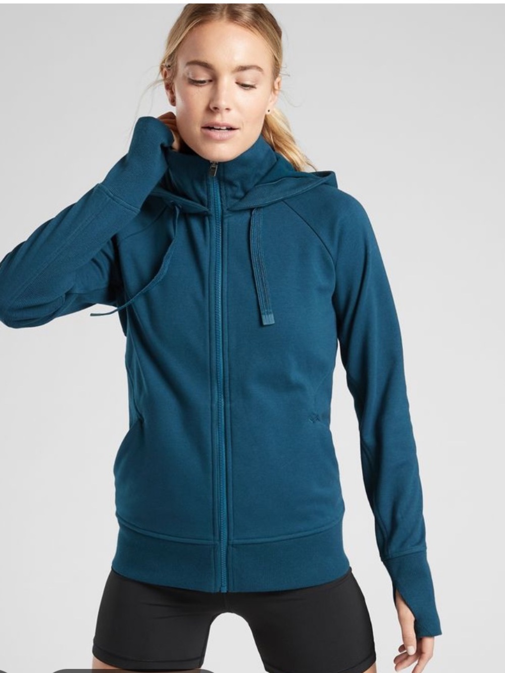 Athleta Triumph Hoodie - Dark Sardinia Blue